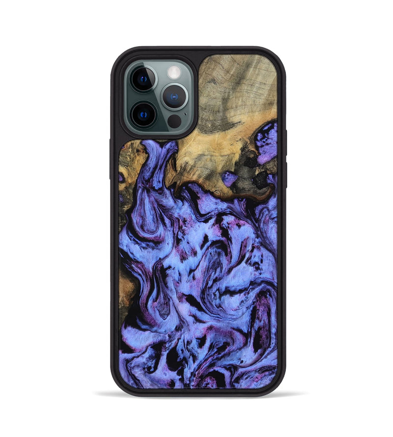 iPhone 12 Pro Wood Phone Case - Larry (Purple, 802169)