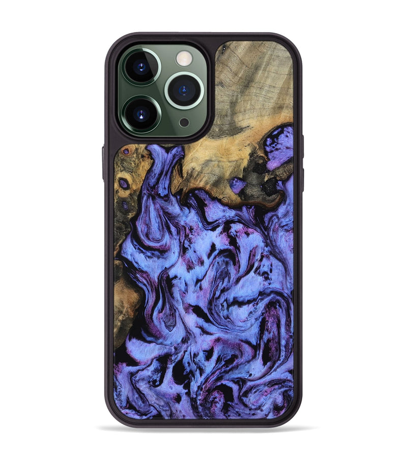 iPhone 13 Pro Max Wood Phone Case - Larry (Purple, 802169)