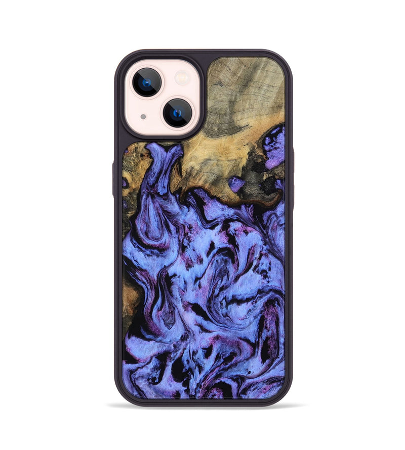 iPhone 14 Wood Phone Case - Larry (Purple, 802169)