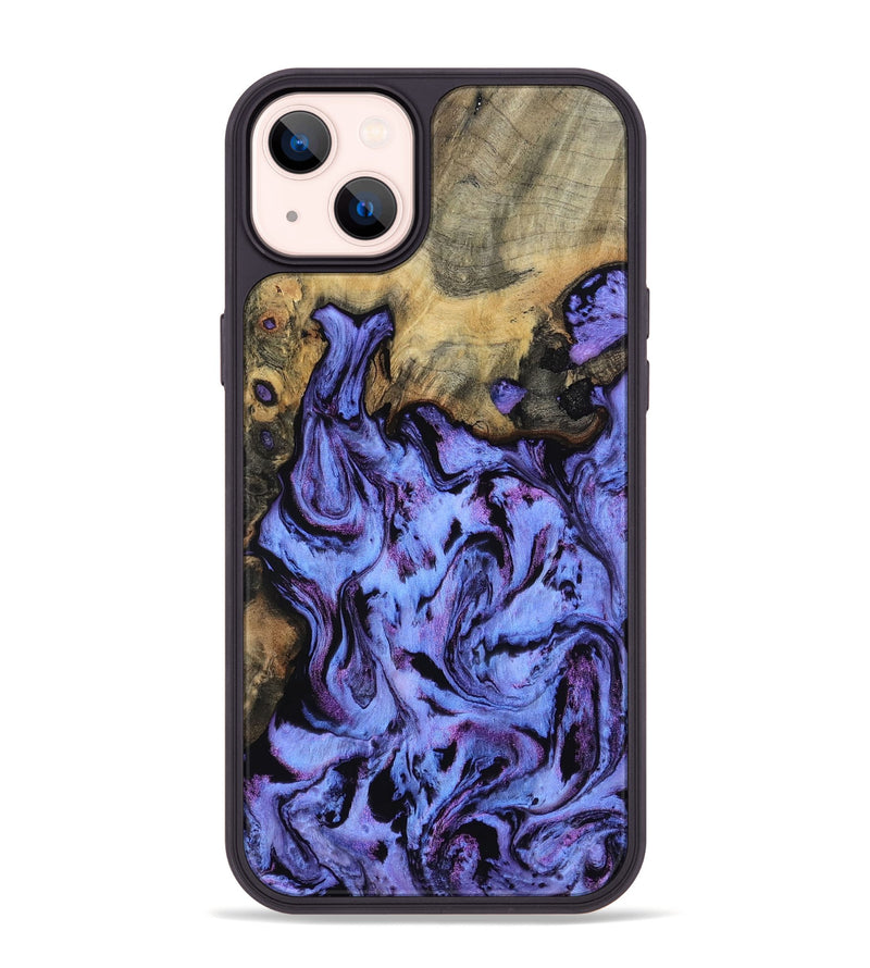 iPhone 14 Plus Wood Phone Case - Larry (Purple, 802169)