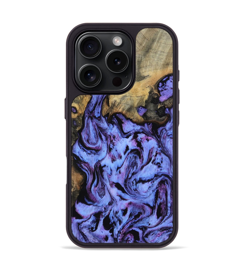iPhone 16 Pro Wood Phone Case - Larry (Purple, 802169)