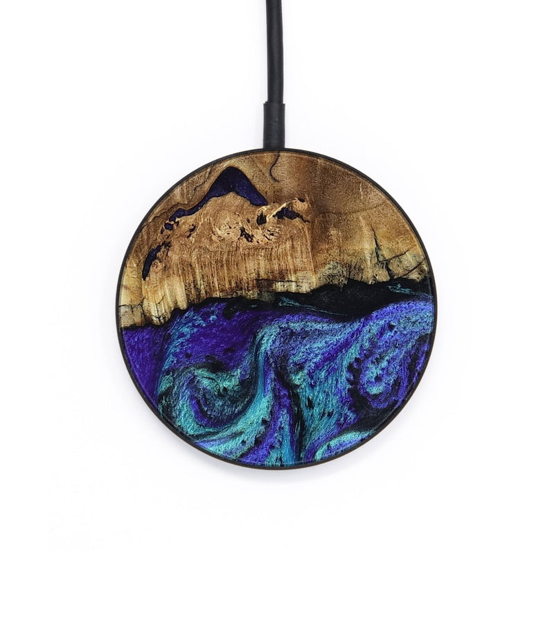 Circle Wood Wireless Charger - Lilah (Purple, 802170)