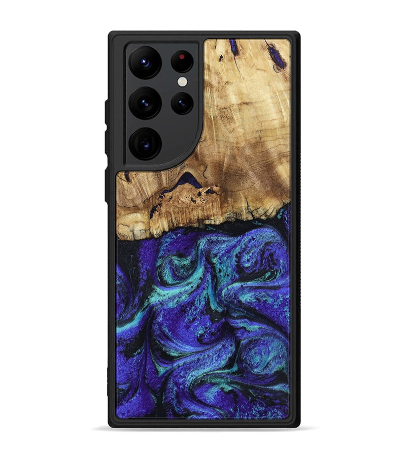Galaxy S22 Ultra Wood Phone Case - Lilah (Purple, 802170)
