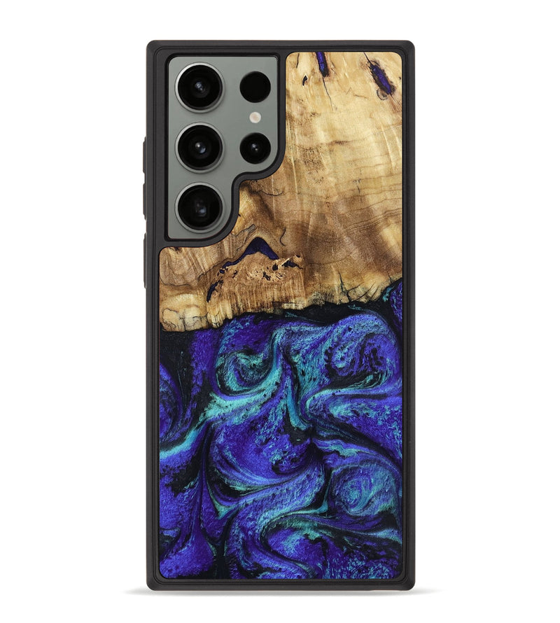 Galaxy S23 Ultra Wood Phone Case - Lilah (Purple, 802170)