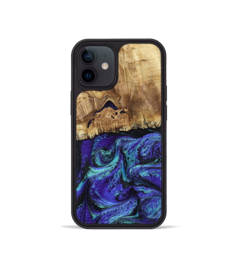 iPhone 12 mini Wood Phone Case - Lilah (Purple, 802170)