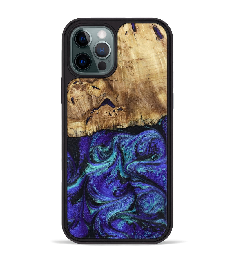 iPhone 12 Pro Max Wood Phone Case - Lilah (Purple, 802170)