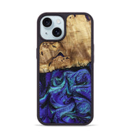 iPhone 15 Wood Phone Case - Lilah (Purple, 802170)