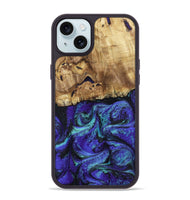 iPhone 15 Plus Wood Phone Case - Lilah (Purple, 802170)