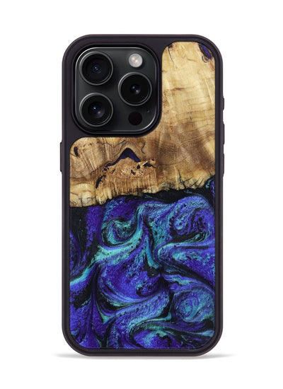 iPhone 15 Pro Wood Phone Case - Lilah (Purple, 802170)