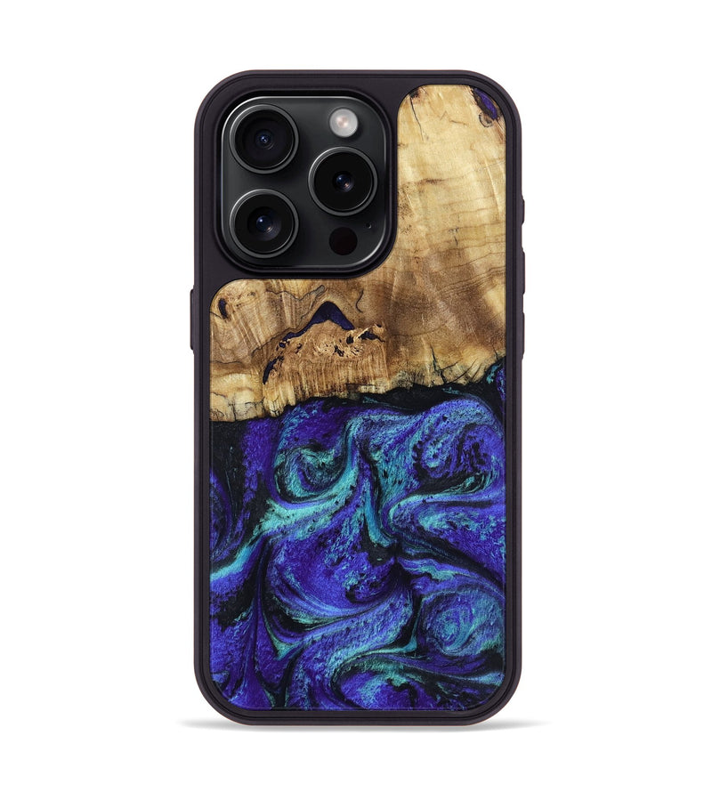 iPhone 15 Pro Wood Phone Case - Lilah (Purple, 802170)