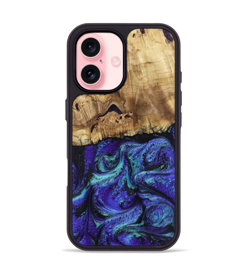 iPhone 16 Wood Phone Case - Lilah (Purple, 802170)
