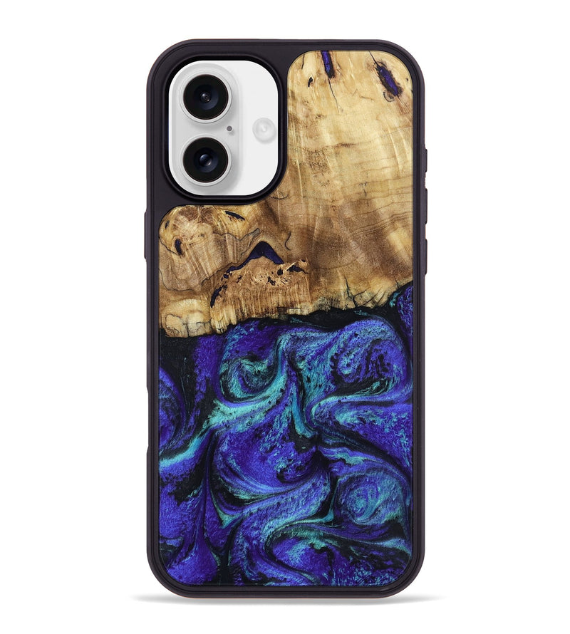 iPhone 16 Plus Wood Phone Case - Lilah (Purple, 802170)