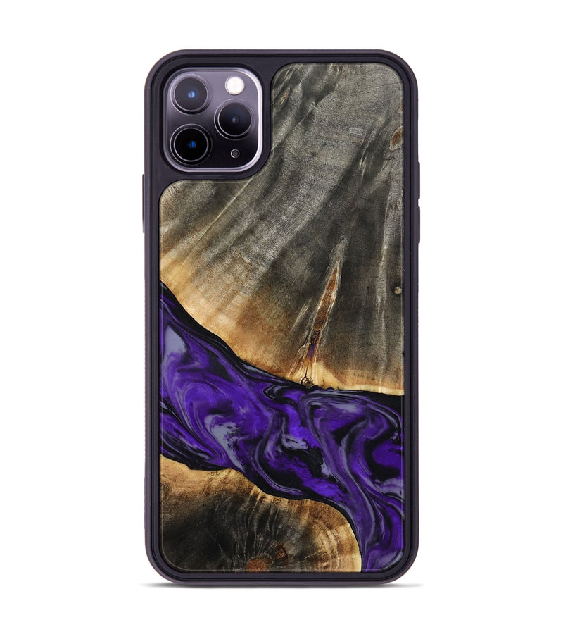 iPhone 11 Pro Max Wood Phone Case - Miller (Purple, 802171)