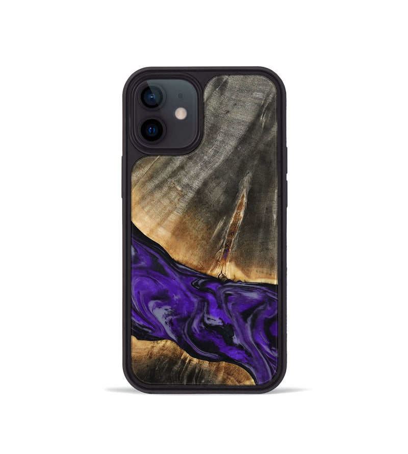 iPhone 12 mini Wood Phone Case - Miller (Purple, 802171)