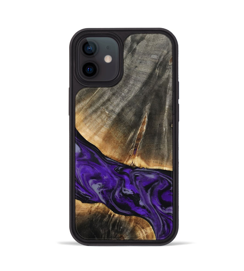 iPhone 12 Wood Phone Case - Miller (Purple, 802171)