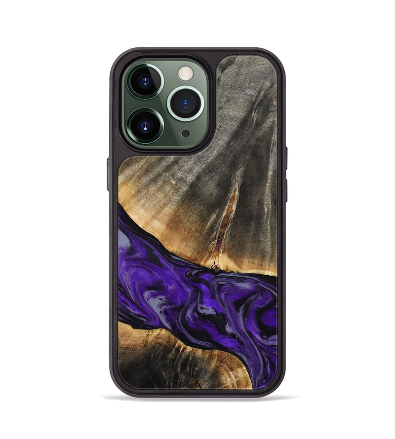 iPhone 13 Pro Wood Phone Case - Miller (Purple, 802171)