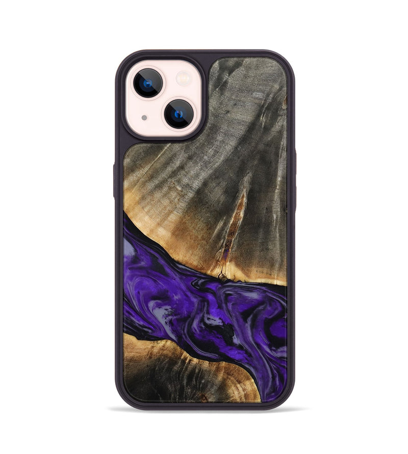 iPhone 14 Wood Phone Case - Miller (Purple, 802171)