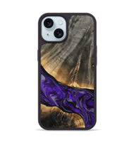 iPhone 15 Wood Phone Case - Miller (Purple, 802171)