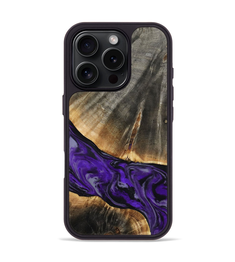 iPhone 16 Pro Wood Phone Case - Miller (Purple, 802171)