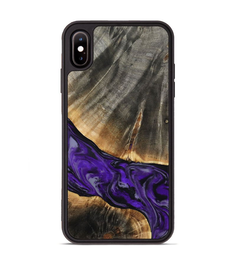 iPhone Xs Max Wood Phone Case - Miller (Purple, 802171)