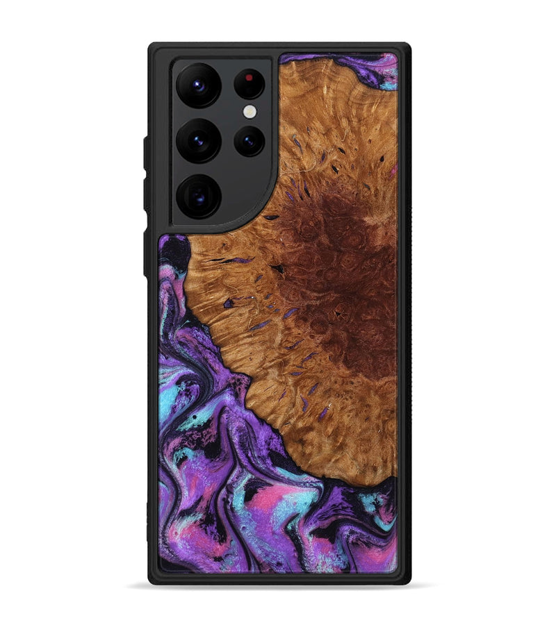 Galaxy S22 Ultra Wood Phone Case - Sheryl (Purple, 802172)