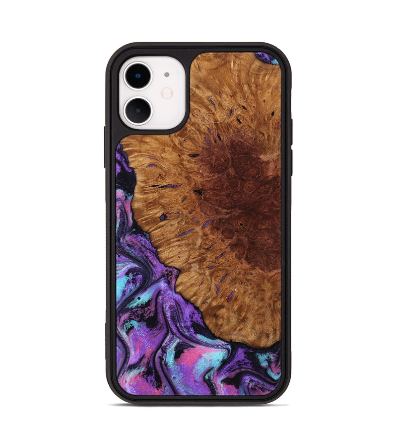 iPhone 11 Wood Phone Case - Sheryl (Purple, 802172)