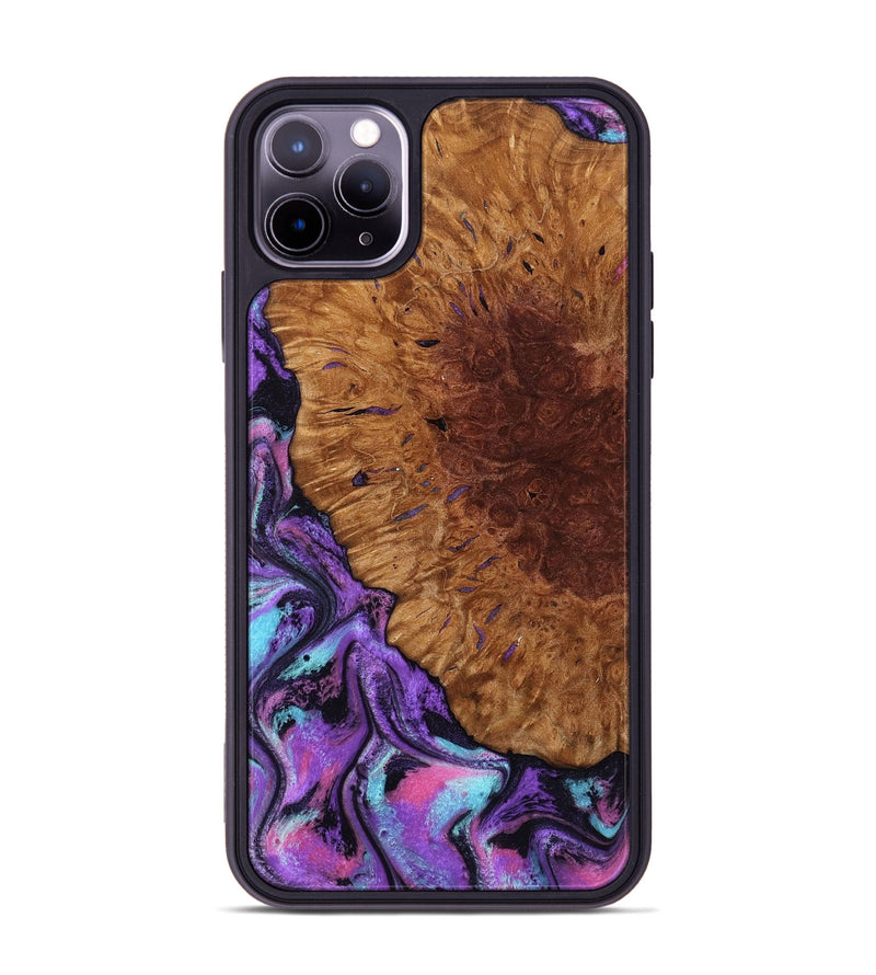 iPhone 11 Pro Max Wood Phone Case - Sheryl (Purple, 802172)