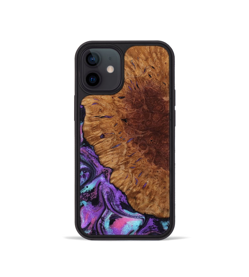iPhone 12 mini Wood Phone Case - Sheryl (Purple, 802172)