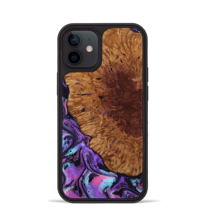 iPhone 12 Wood Phone Case - Sheryl (Purple, 802172)