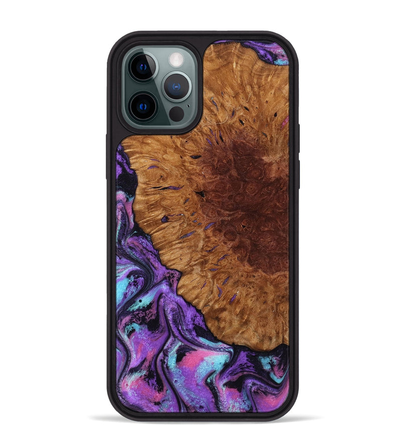 iPhone 12 Pro Max Wood Phone Case - Sheryl (Purple, 802172)