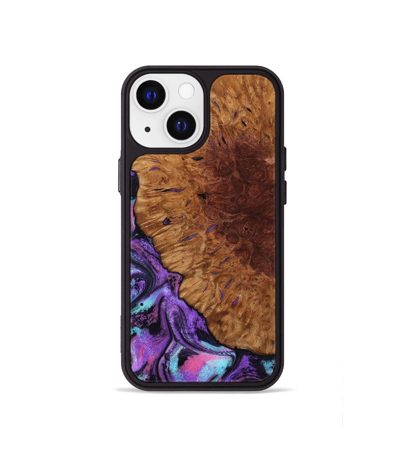 iPhone 13 mini Wood Phone Case - Sheryl (Purple, 802172)