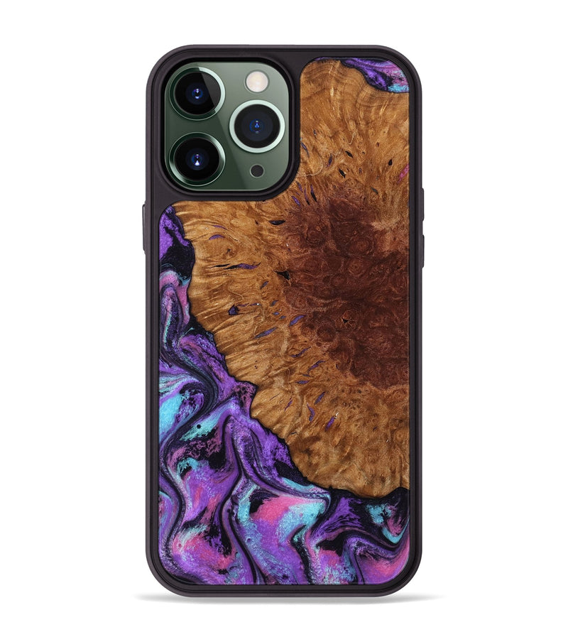 iPhone 13 Pro Max Wood Phone Case - Sheryl (Purple, 802172)