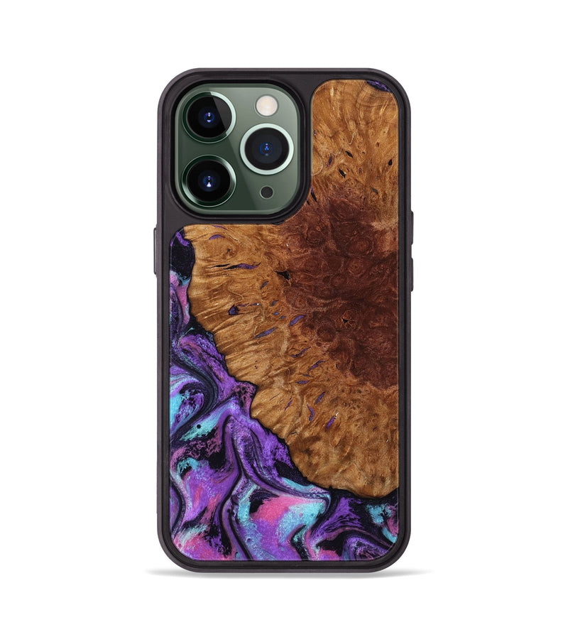 iPhone 13 Pro Wood Phone Case - Sheryl (Purple, 802172)