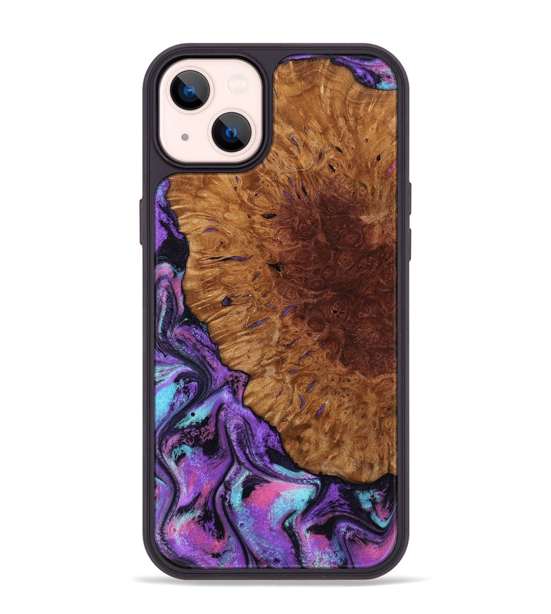 iPhone 14 Plus Wood Phone Case - Sheryl (Purple, 802172)