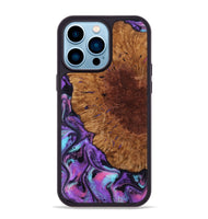 iPhone 14 Pro Max Wood Phone Case - Sheryl (Purple, 802172)