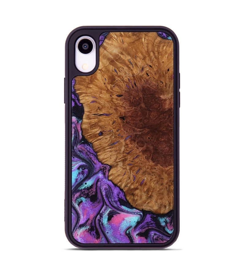 iPhone Xr Wood Phone Case - Sheryl (Purple, 802172)