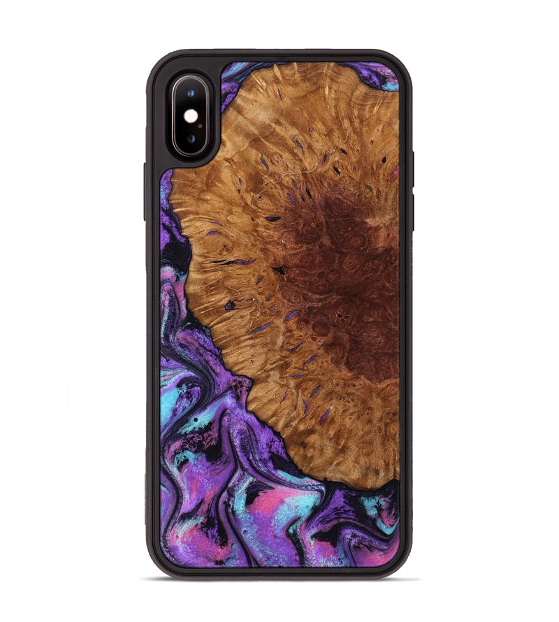 iPhone Xs Max Wood Phone Case - Sheryl (Purple, 802172)