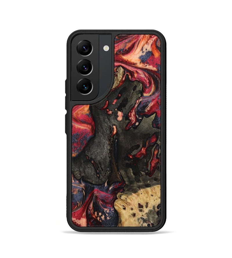 Galaxy S22 Wood Phone Case - Ensley (Red, 802173)