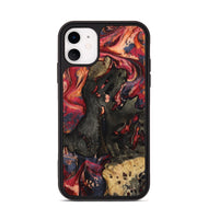 iPhone 11 Wood Phone Case - Ensley (Red, 802173)