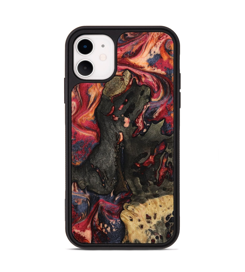 iPhone 11 Wood Phone Case - Ensley (Red, 802173)