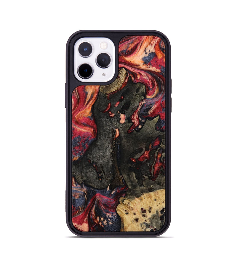 iPhone 11 Pro Wood Phone Case - Ensley (Red, 802173)