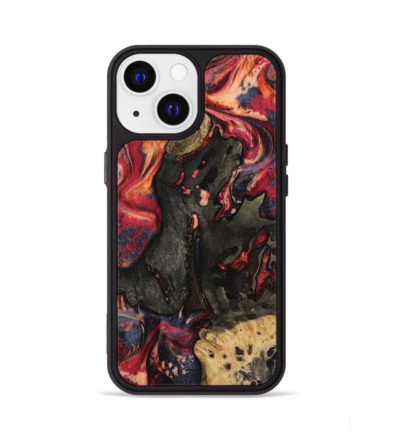 iPhone 13 Wood Phone Case - Ensley (Red, 802173)