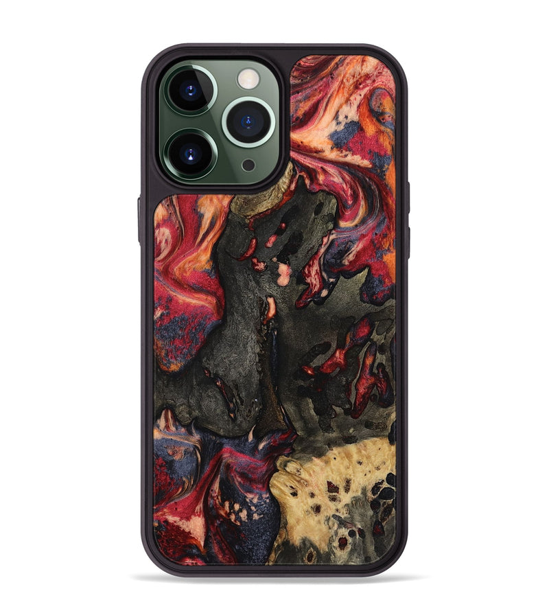 iPhone 13 Pro Max Wood Phone Case - Ensley (Red, 802173)