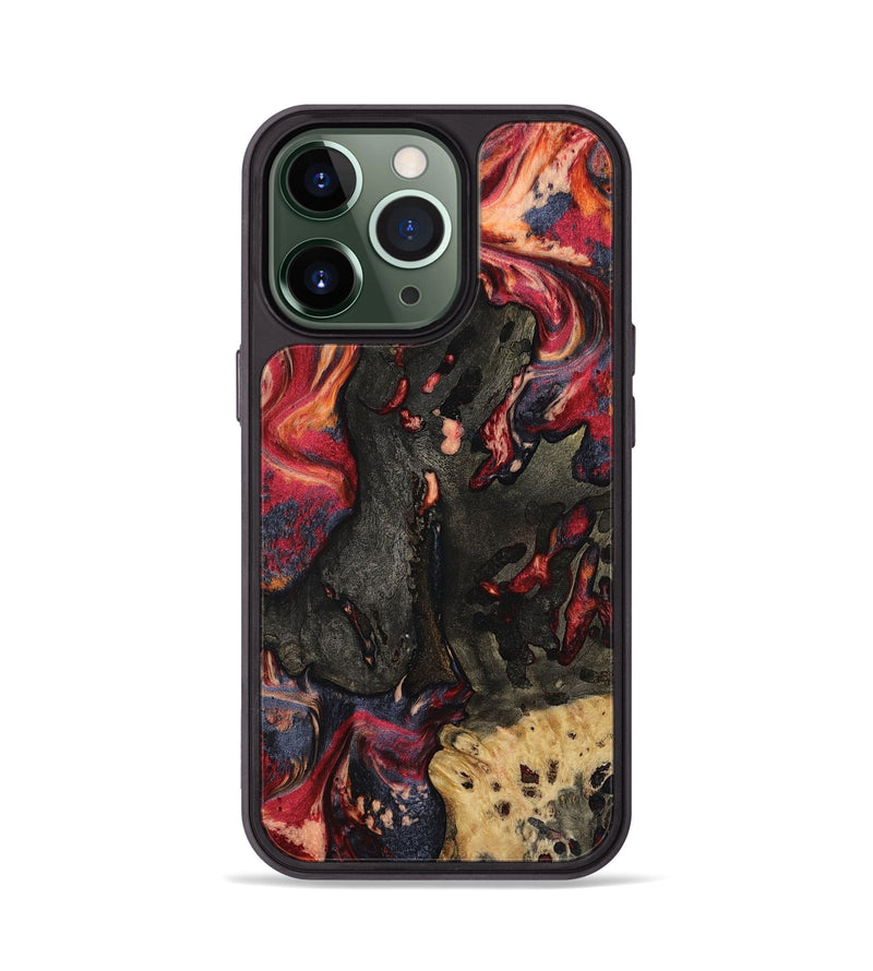 iPhone 13 Pro Wood Phone Case - Ensley (Red, 802173)