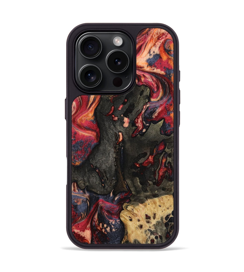 iPhone 16 Pro Wood Phone Case - Ensley (Red, 802173)