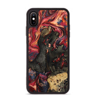 iPhone Xs Max Wood Phone Case - Ensley (Red, 802173)