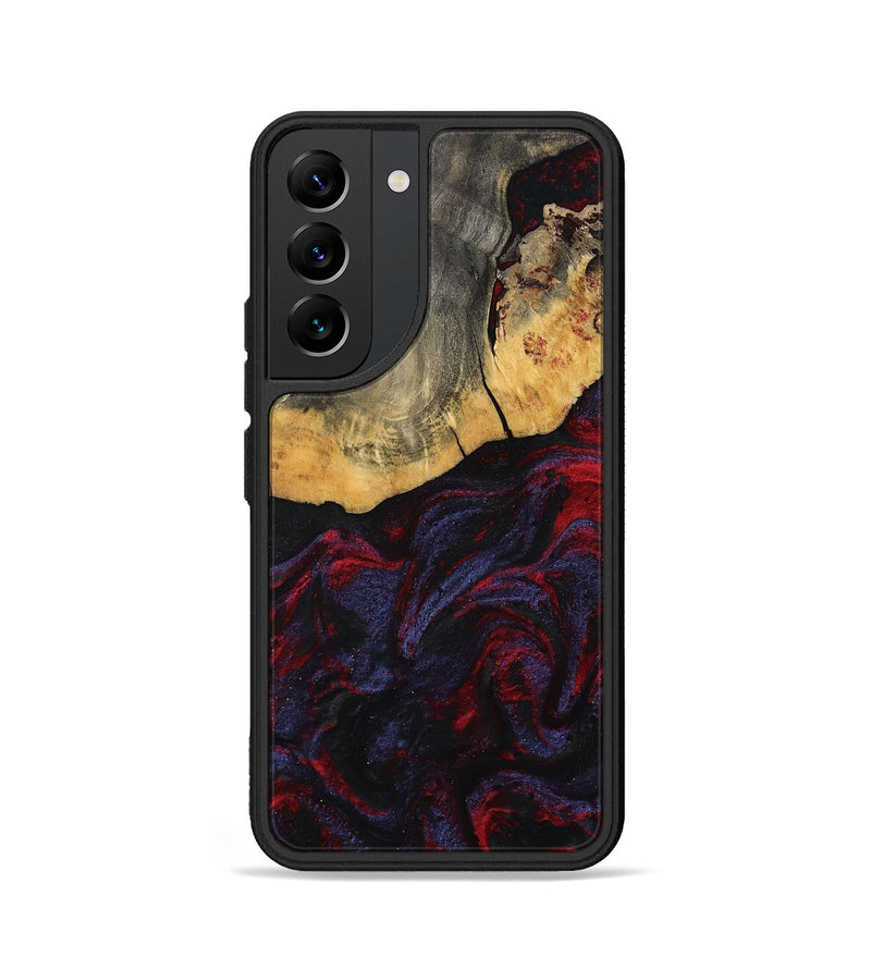 Galaxy S22 Wood Phone Case - Camren (Red, 802174)