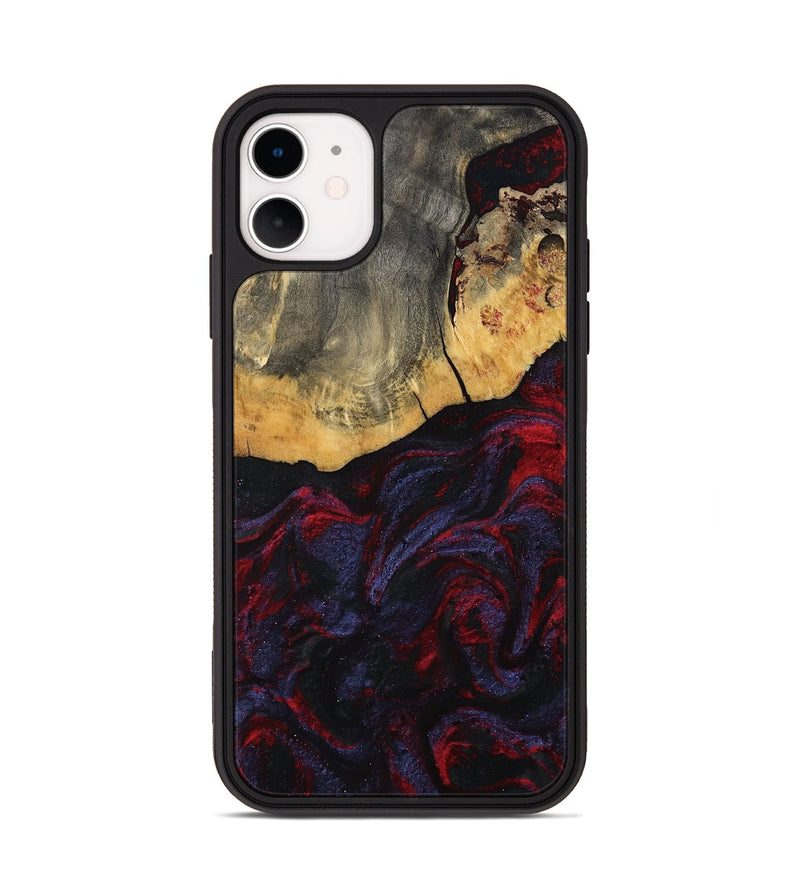 iPhone 11 Wood Phone Case - Camren (Red, 802174)