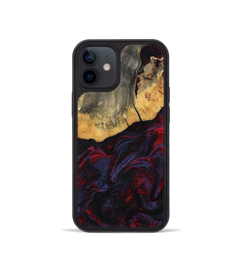 iPhone 12 mini Wood Phone Case - Camren (Red, 802174)