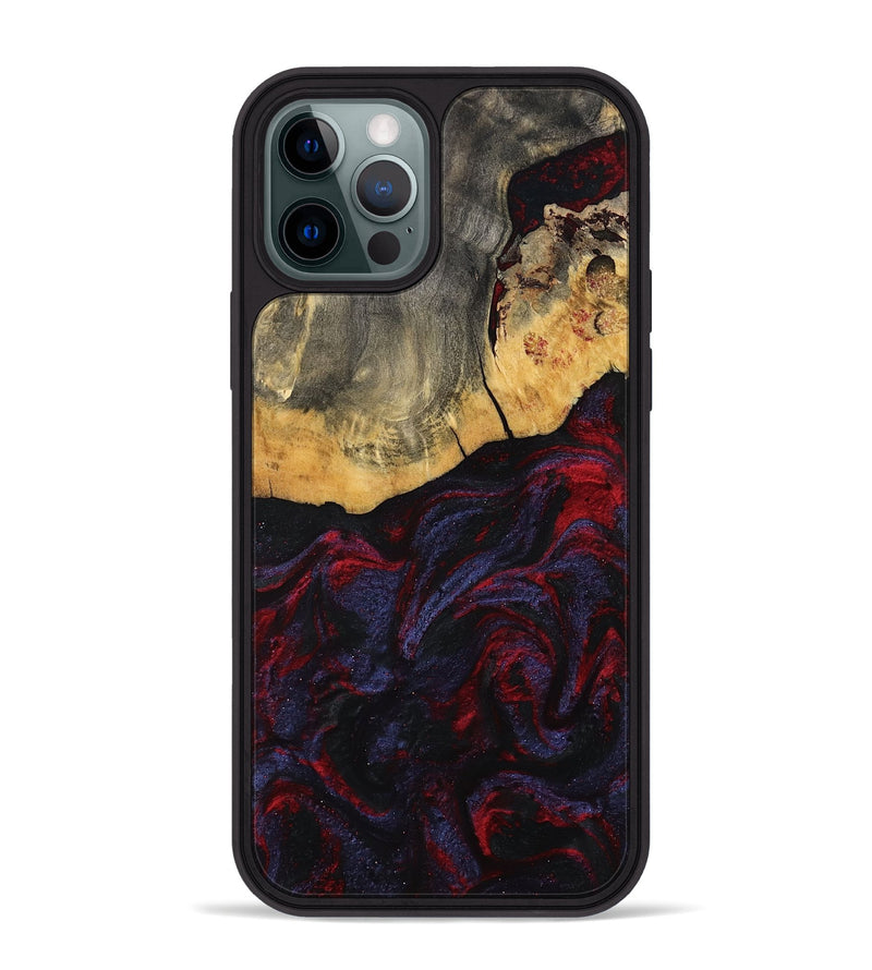 iPhone 12 Pro Max Wood Phone Case - Camren (Red, 802174)